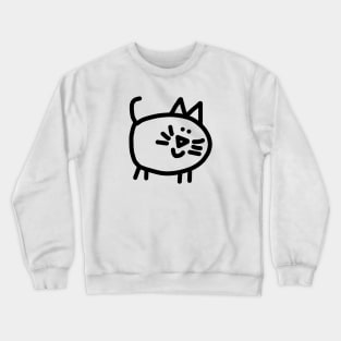 Cute Animals Round Kitty Cat Crewneck Sweatshirt